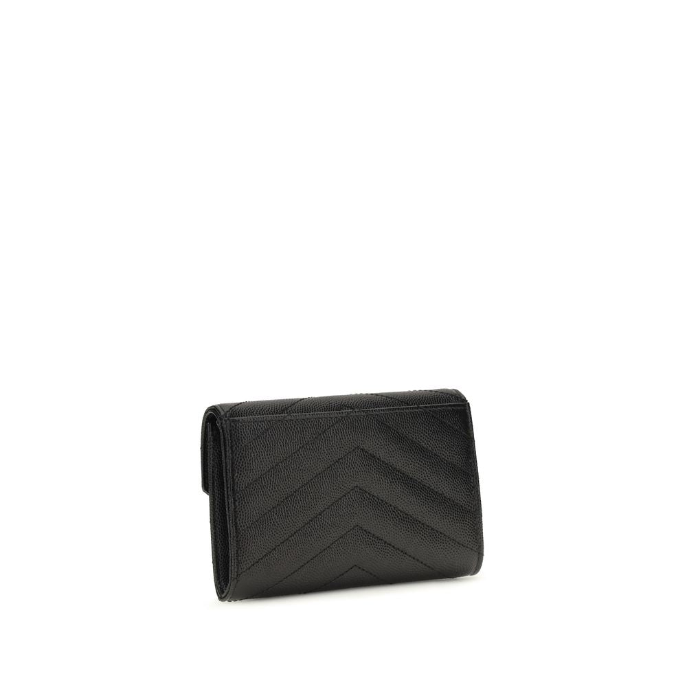 Saint Laurent Schwarzes Lamm Ovis Aries Portemonnaie – Produktansicht 2 | Arca Lucia