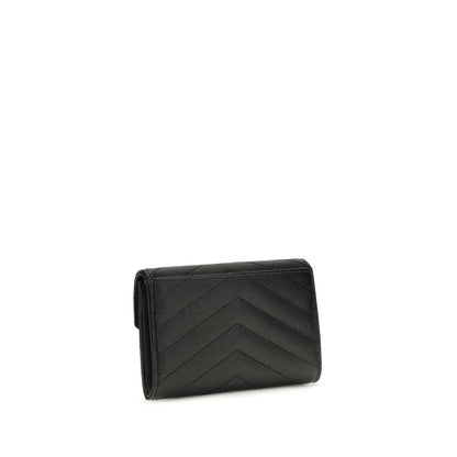 Saint Laurent Schwarzes Lamm Ovis Aries Portemonnaie – Produktansicht 2 | Arca Lucia