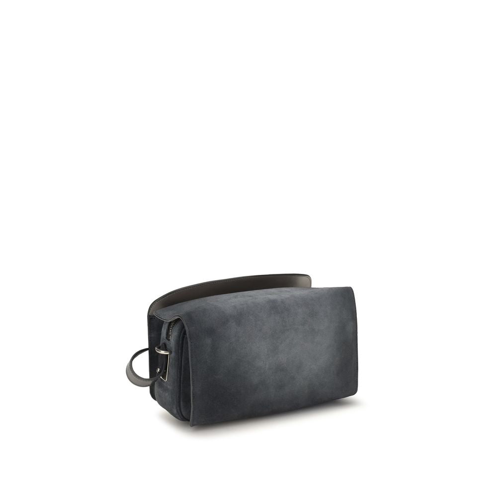 Balenciaga Schultertasche aus blauem Wildleder – Produktansicht 3 | Arca Lucia