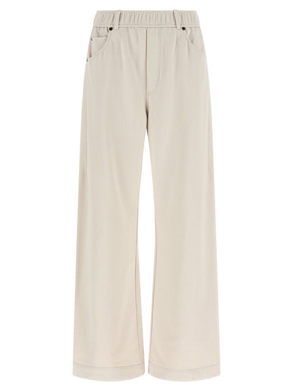 Brunello Cucinelli Beige Baumwoll-Sporthose – Produktansicht 1 | Arca Lucia