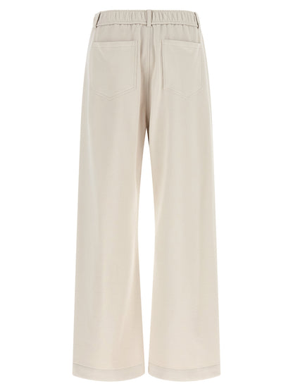 Brunello Cucinelli Beige Baumwoll-Sporthose – Produktansicht 2 | Arca Lucia