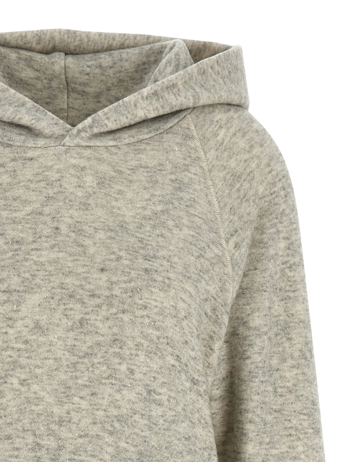 Khaite Grauer Baumwoll-Hoodie – Produktansicht 3 | Arca Lucia