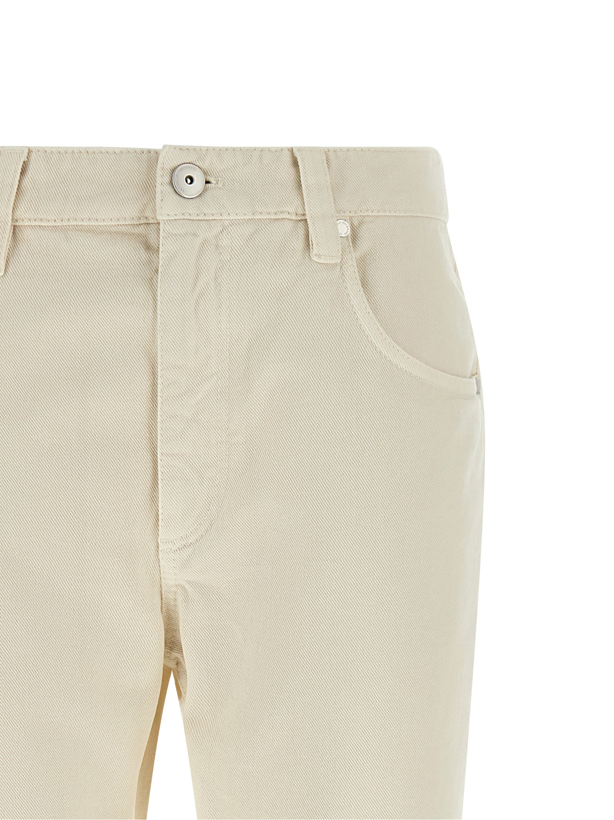 Brunello Cucinelli Beige Cotton Straight-Leg Jeans – Produktansicht 3 | Arca Lucia