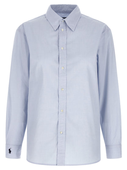 Polo Ralph Lauren Blaue Baumwollbluse – Produktansicht 1 | Arca Lucia