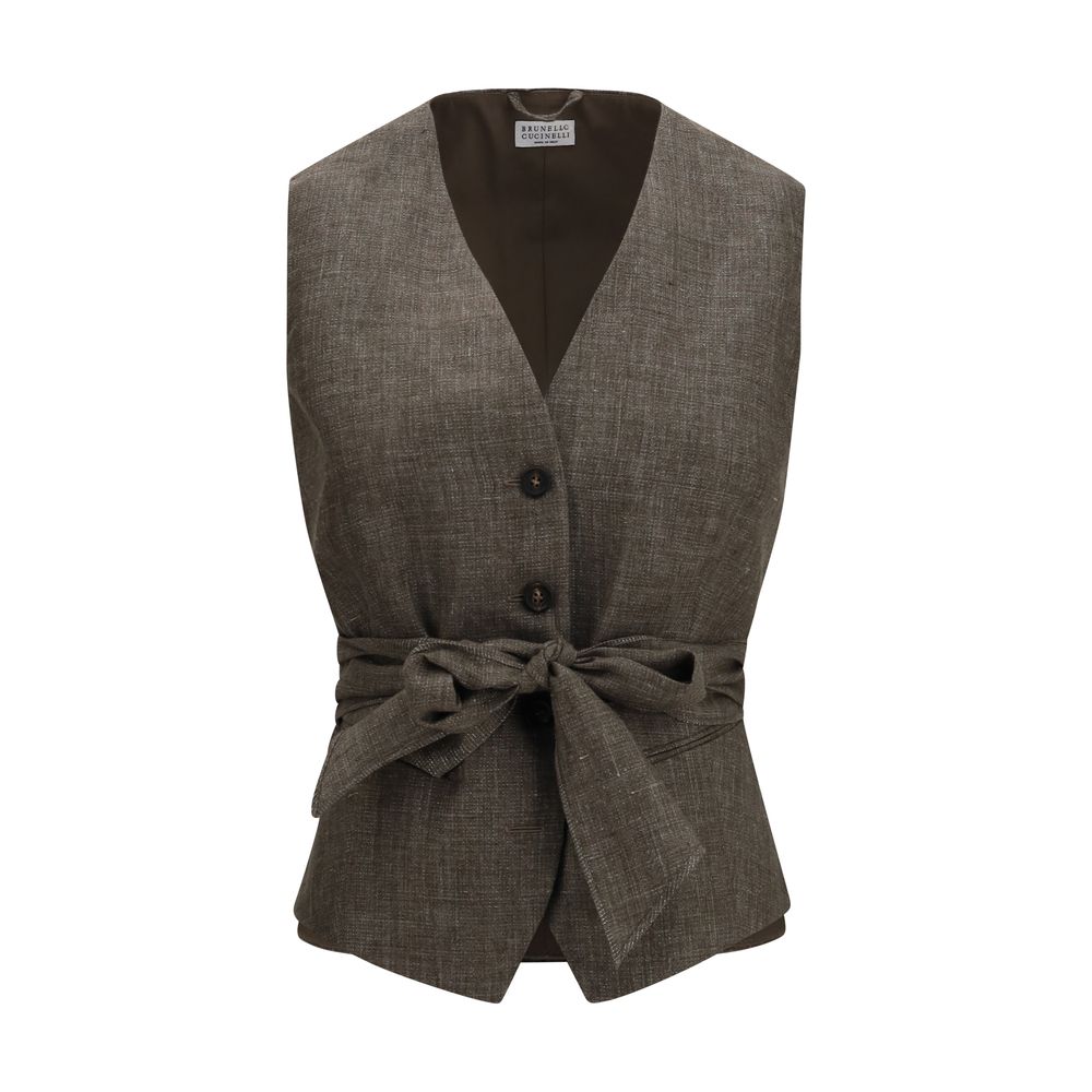 Brunello Cucinelli Brauner Leinenblazer – Produktansicht 1 | Arca Lucia