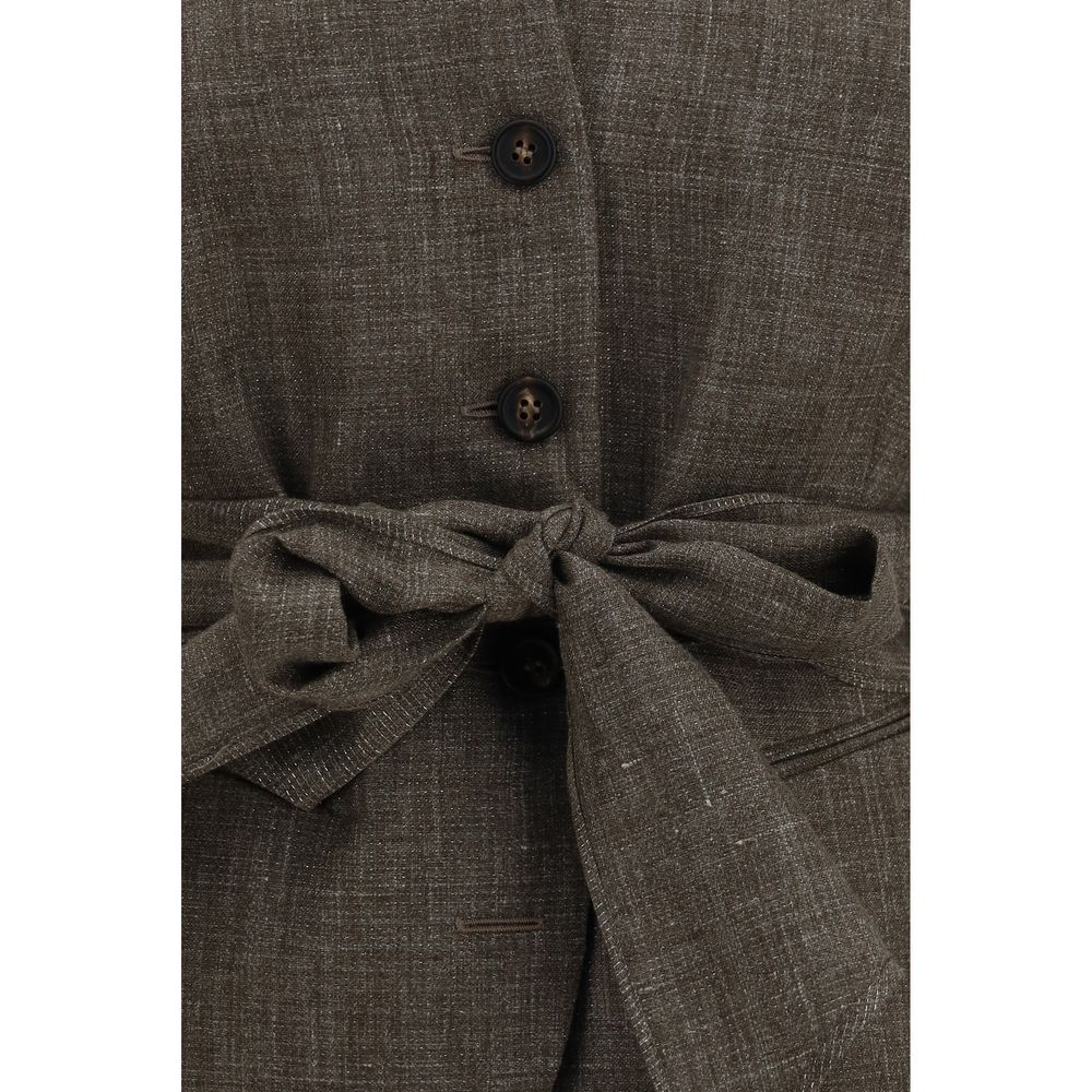 Brunello Cucinelli Brauner Leinenblazer – Produktansicht 3 | Arca Lucia