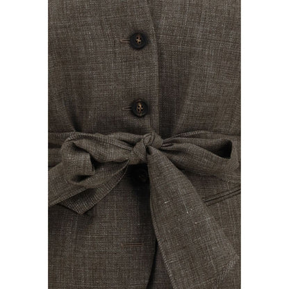 Brunello Cucinelli Brauner Leinenblazer – Produktansicht 3 | Arca Lucia