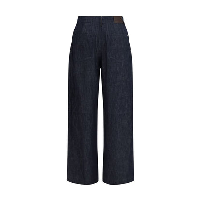 Brunello Cucinelli Blaue Baumwoll-Freizeithose – Produktansicht 2 | Arca Lucia