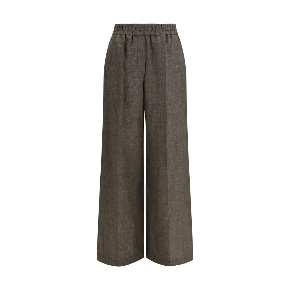 Brunello Cucinelli Braune Leinenhose im Casual-Look – Produktansicht 1 | Arca Lucia