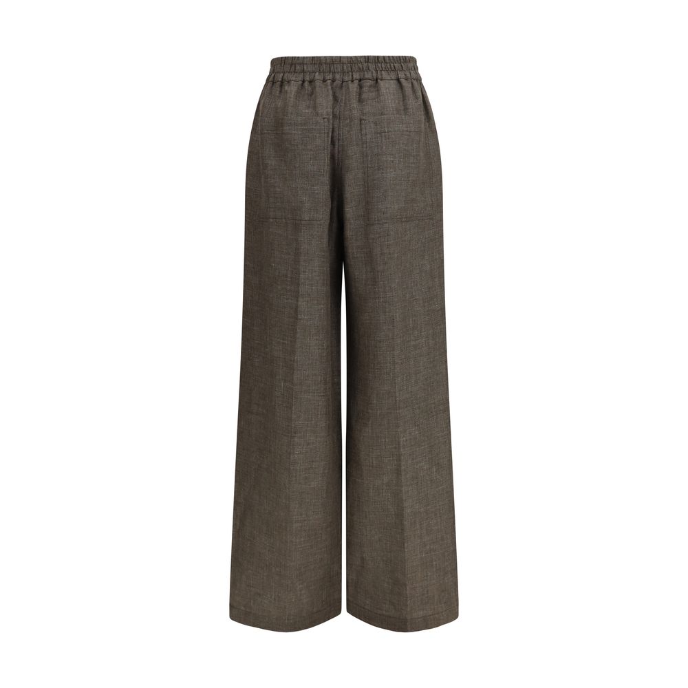 Brunello Cucinelli Braune Leinenhose im Casual-Look – Produktansicht 2 | Arca Lucia