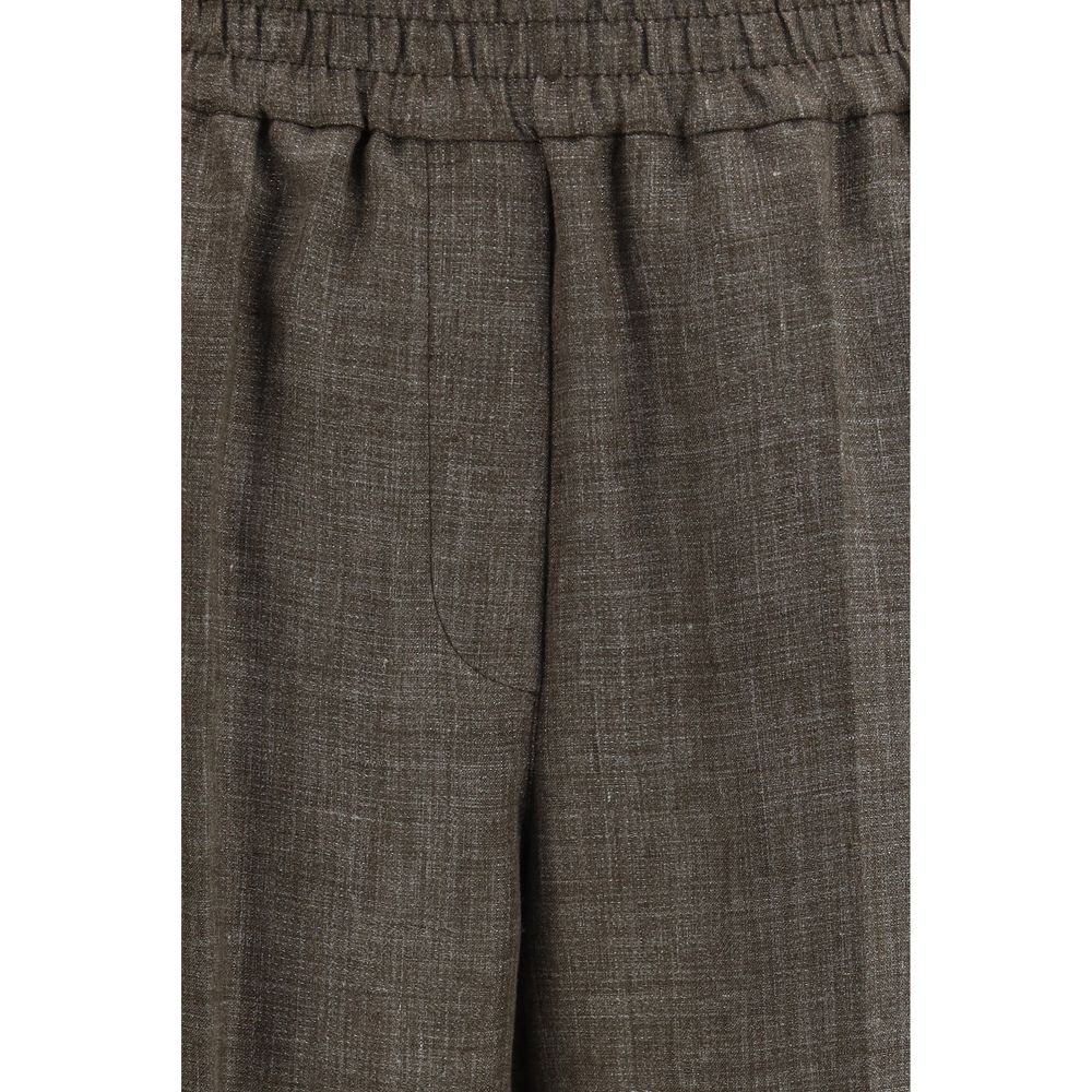 Brunello Cucinelli Braune Leinenhose im Casual-Look – Produktansicht 3 | Arca Lucia