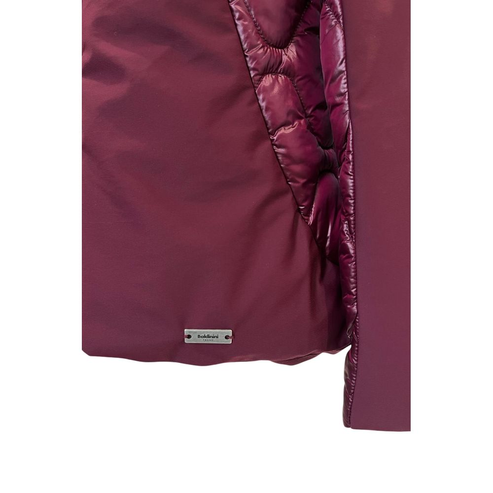 Baldinini Trend Rote Nylon-Damenjacke – Produktansicht 5 | Arca Lucia