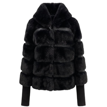 Baldinini Trend Schwarze Damenjacke aus Polyester – Produktansicht 1 | Arca Lucia