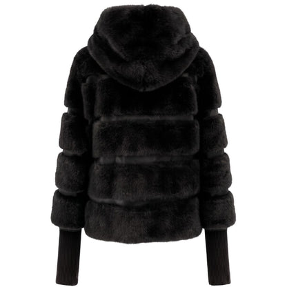 Baldinini Trend Schwarze Damenjacke aus Polyester – Produktansicht 3 | Arca Lucia