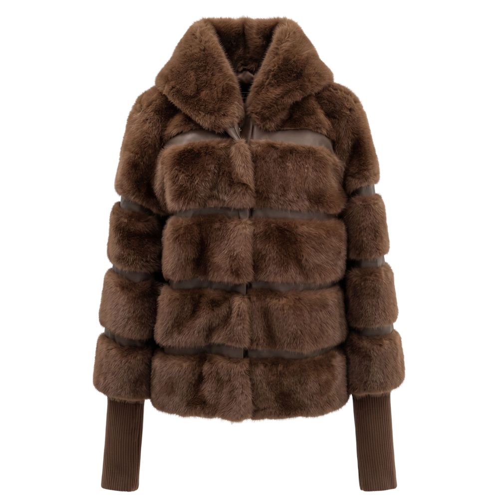 Baldinini Trend Braune Damenjacke aus Polyester – Produktansicht 1 | Arca Lucia
