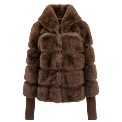 Baldinini Trend Braune Damenjacke aus Polyester – Produktansicht 1 | Arca Lucia