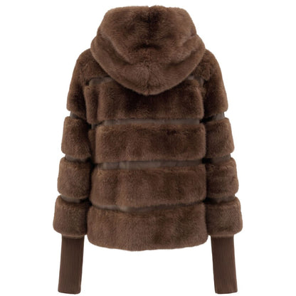 Baldinini Trend Braune Damenjacke aus Polyester – Produktansicht 3 | Arca Lucia