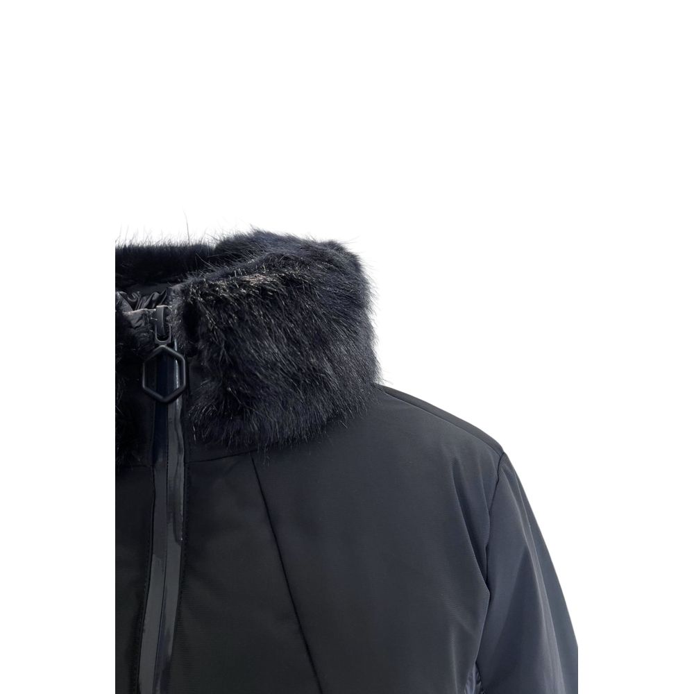 Baldinini Trend Blaue Nylon Jacken & Mantel – Produktansicht 4 | Arca Lucia