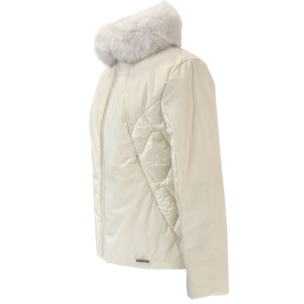 Baldinini Trend Weiße Nylon Jacken & Mantel – Produktansicht 2 | Arca Lucia