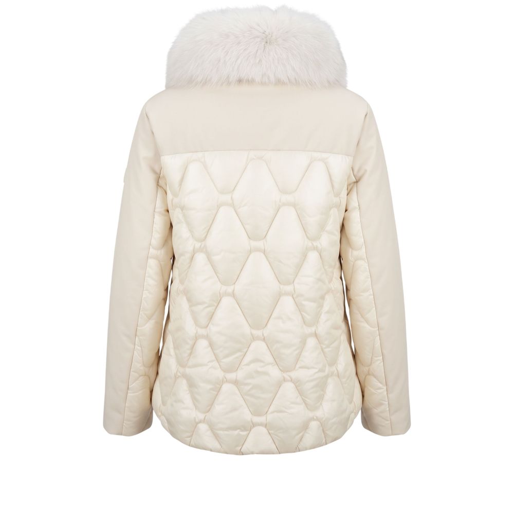 Baldinini Trend Weiße Nylon Jacken & Mantel – Produktansicht 3 | Arca Lucia