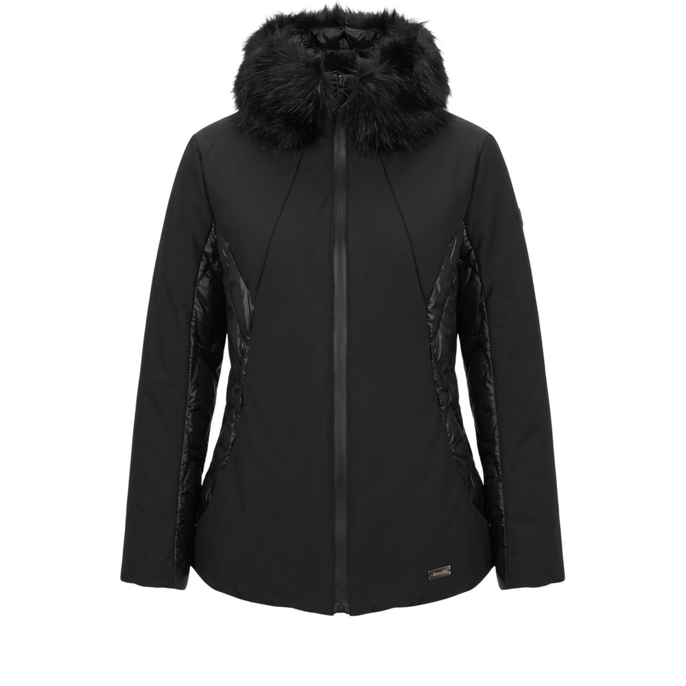 Baldinini Trend Schwarze Nylon-Damenjacke – Produktansicht 1 | Arca Lucia