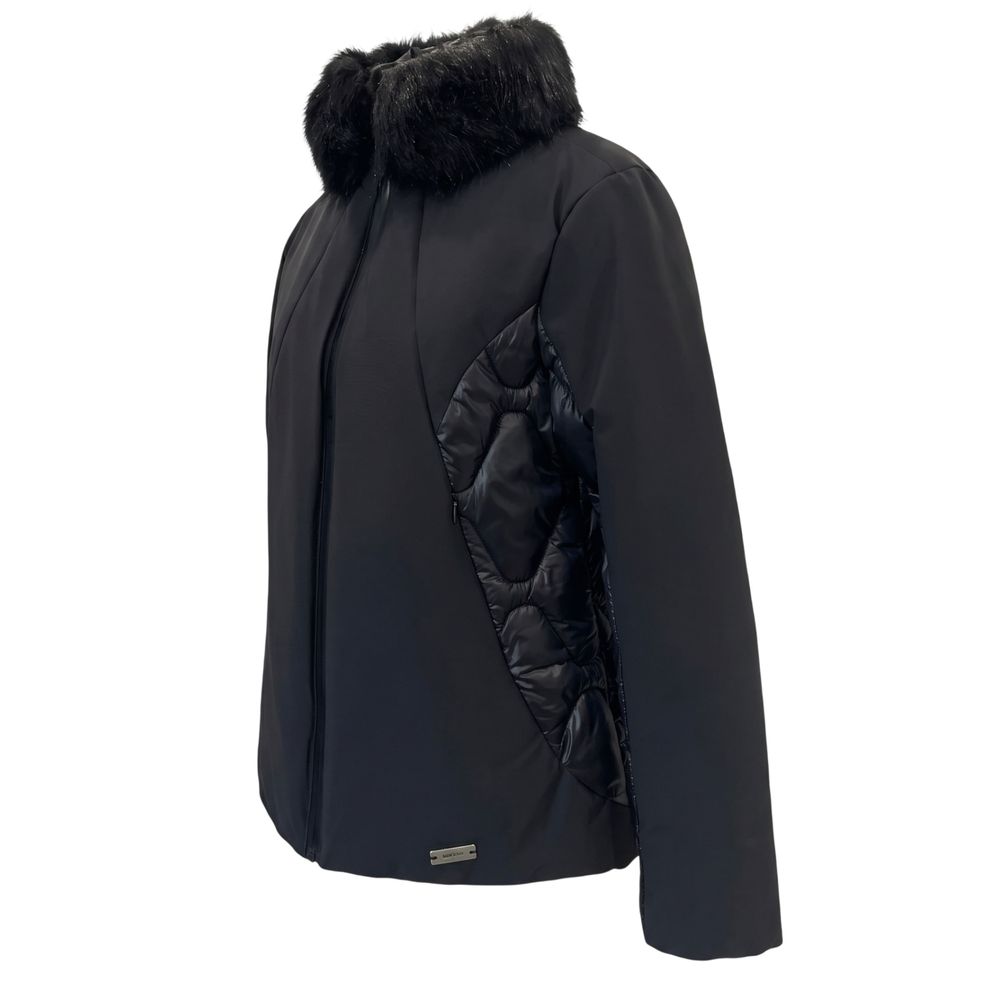 Baldinini Trend Schwarze Nylon-Damenjacke – Produktansicht 2 | Arca Lucia