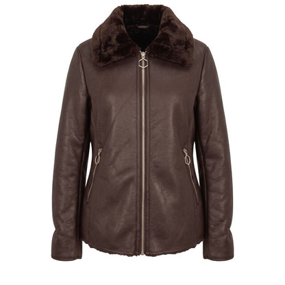 Baldinini Trend Braune Damenjacke aus Polyester – Produktansicht 1 | Arca Lucia