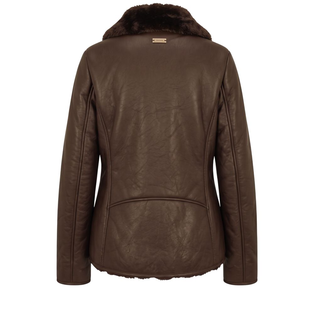 Baldinini Trend Braune Damenjacke aus Polyester – Produktansicht 3 | Arca Lucia