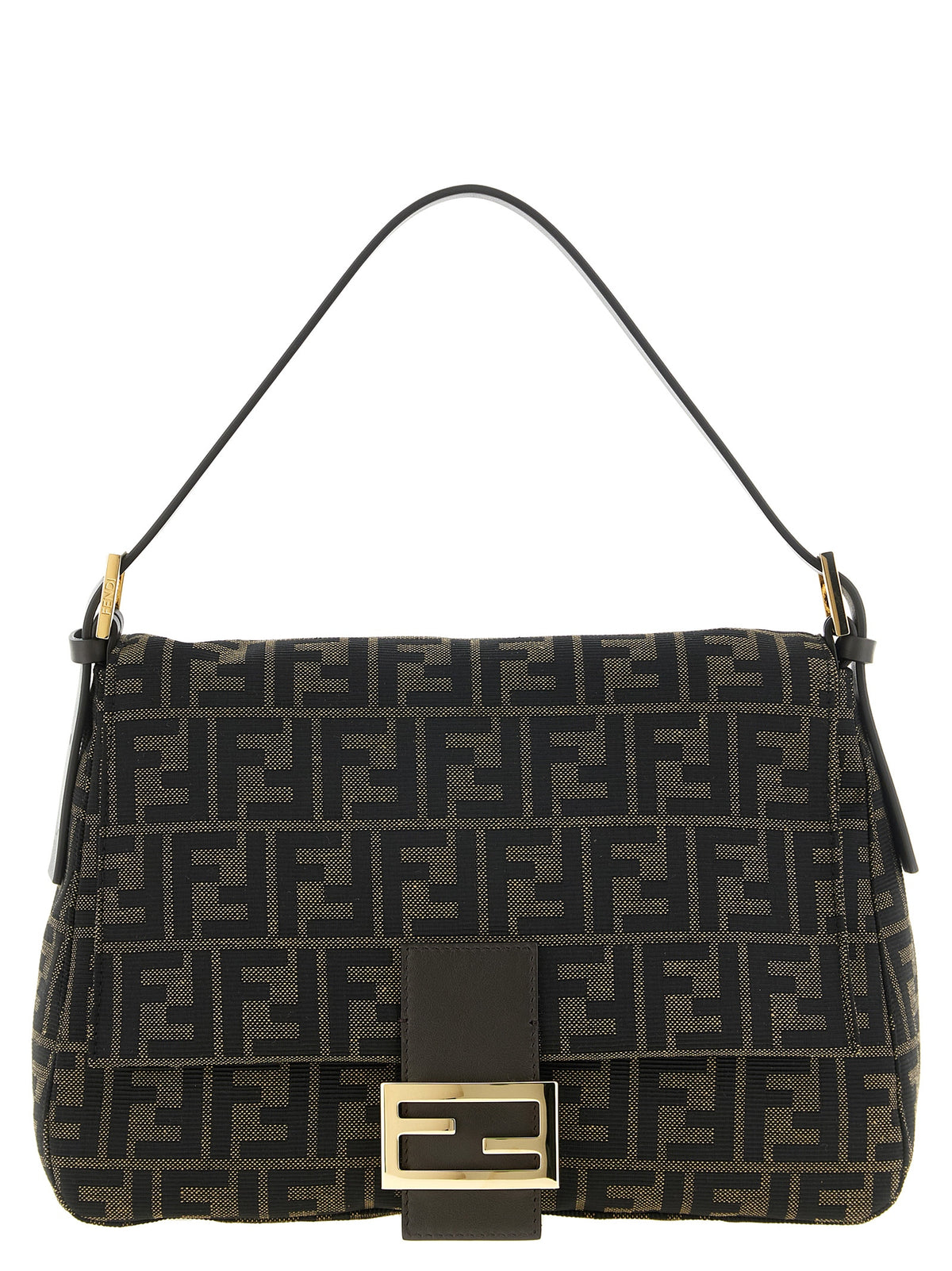 Fendi Braune Schultertasche aus Polyester – Produktansicht 1 | Arca Lucia