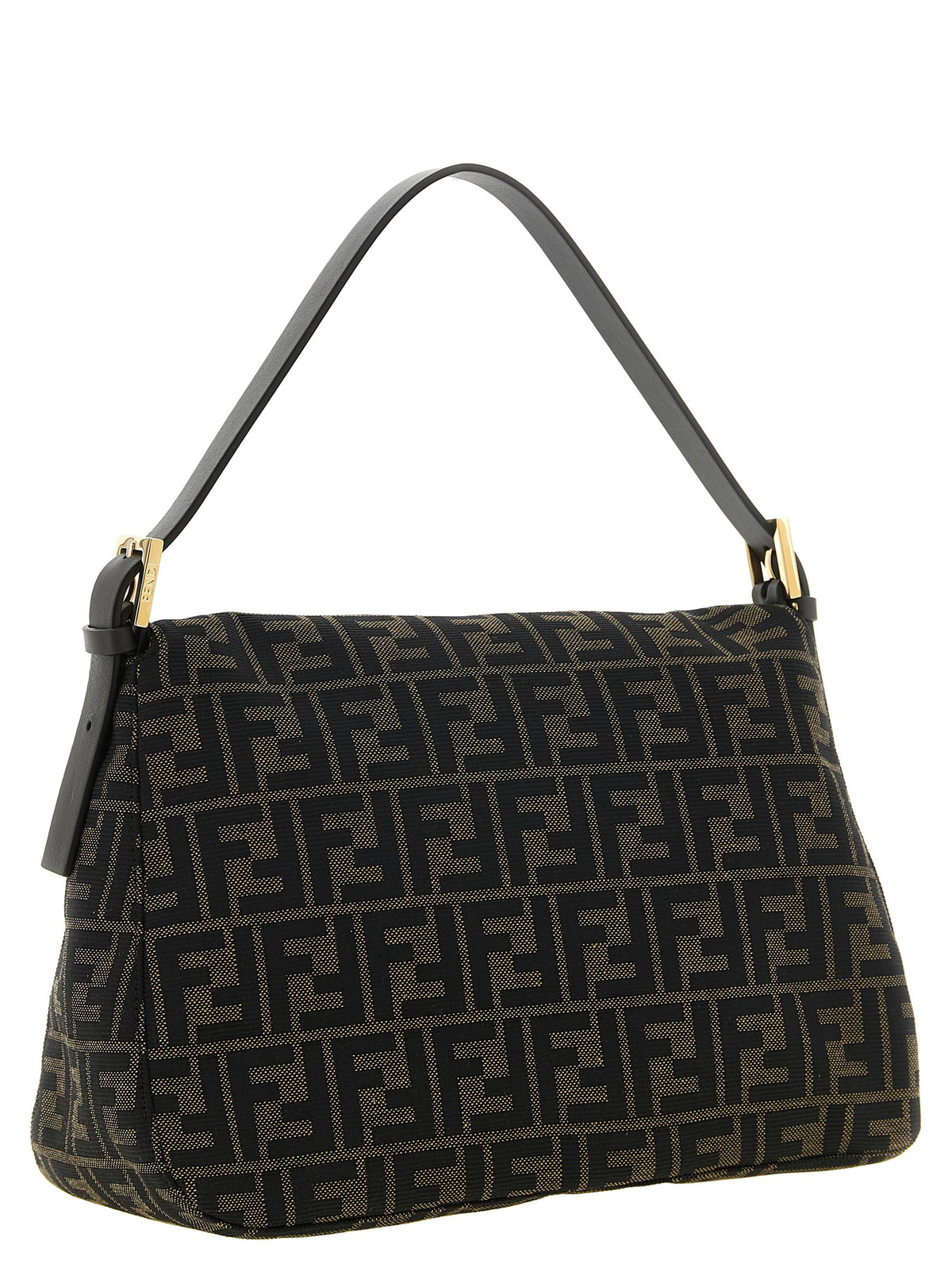 Fendi Braune Schultertasche aus Polyester – Produktansicht 2 | Arca Lucia