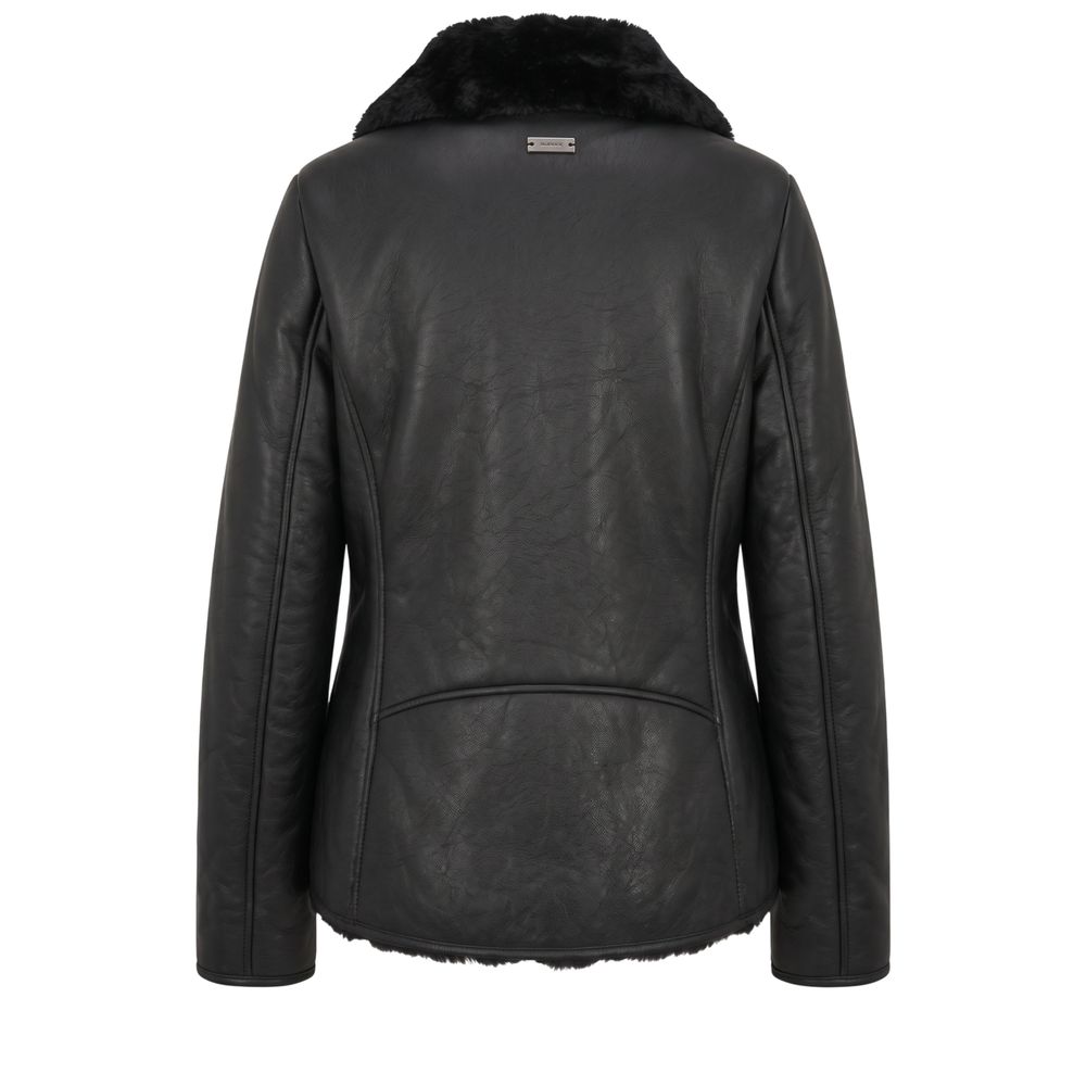 Baldinini Trend Schwarze PU-Damenjacke – Produktansicht 3 | Arca Lucia