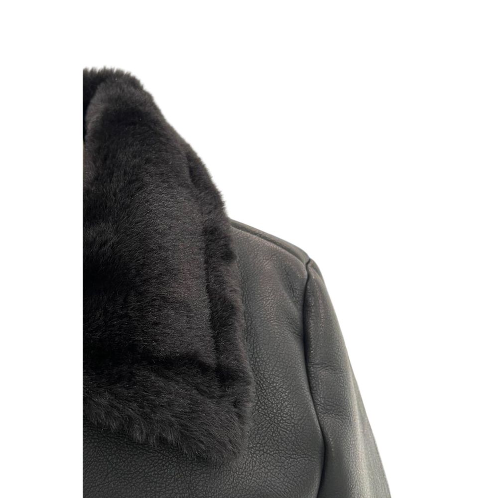 Baldinini Trend Schwarze PU-Damenjacke – Produktansicht 4 | Arca Lucia