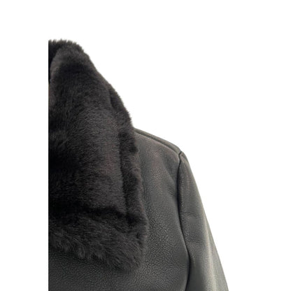 Baldinini Trend Schwarze PU-Damenjacke – Produktansicht 4 | Arca Lucia