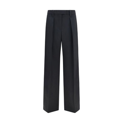Brunello Cucinelli Pantaloni sartoriali neri in lana