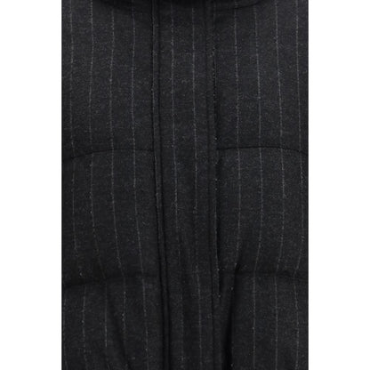 Brunello Cucinelli Graue Lammfelljacke Aries aus Wolle, durchgehend – Produktansicht 3 | Arca Lucia