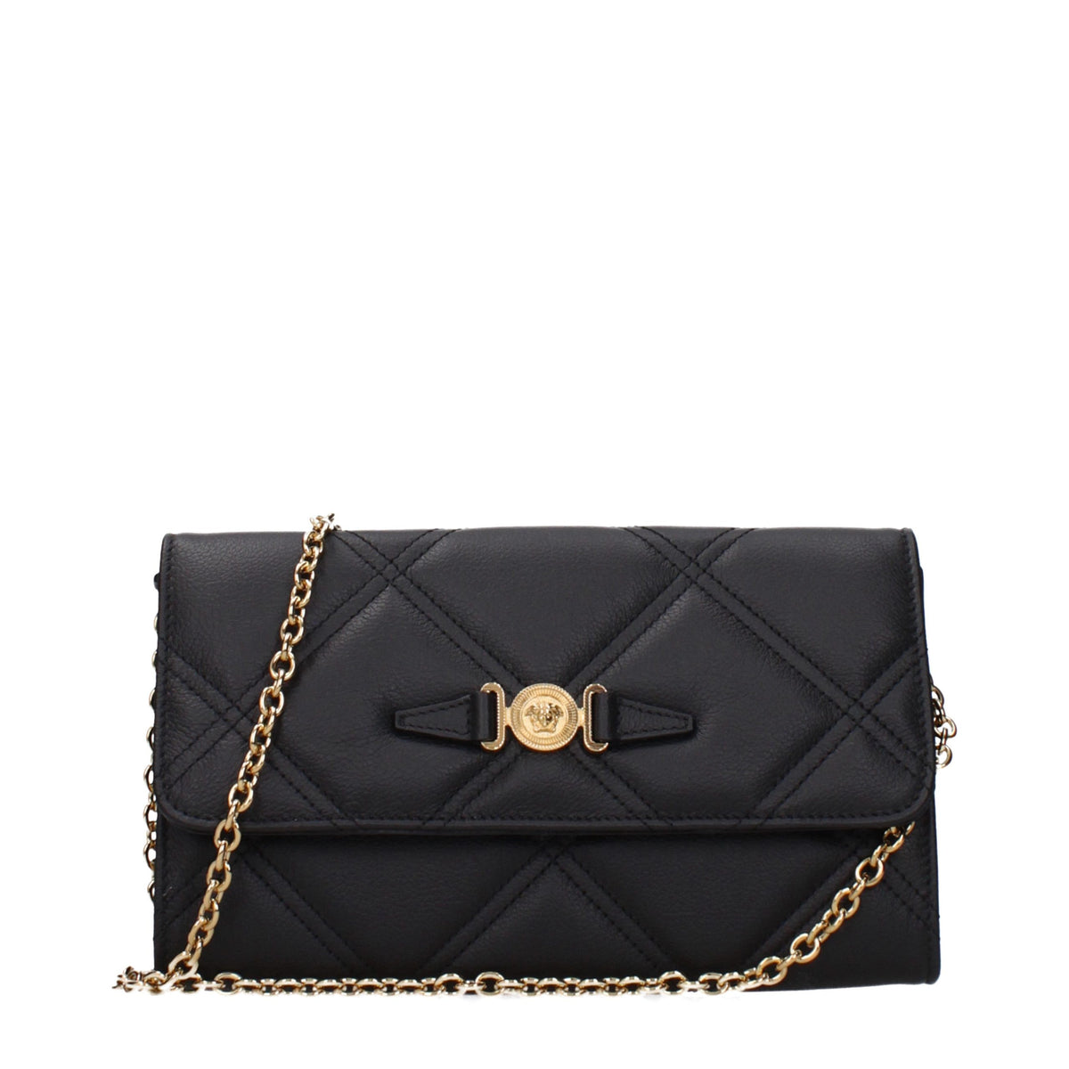 Versace Schwarze Leder-Clutch – Produktansicht 1 | Arca Lucia
