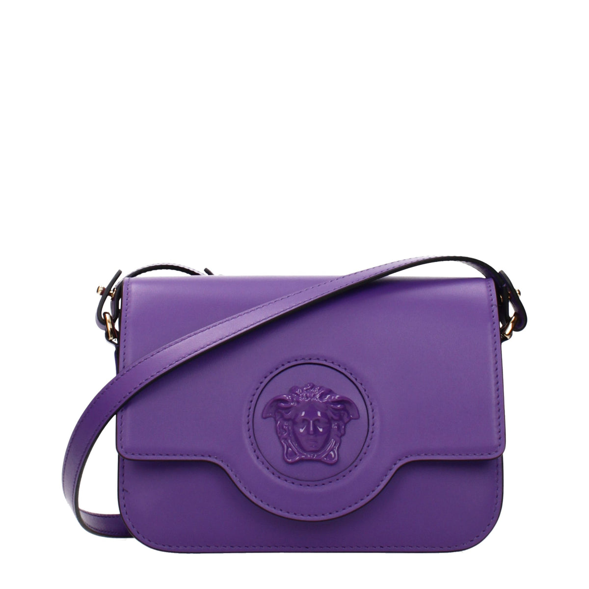 Versace Lila Leder Crossbody Tasche – Produktansicht 1 | Arca Lucia