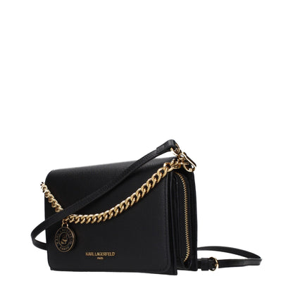 Karl Lagerfeld Schwarze Handtasche aus Polyethylen – Produktansicht 2 | Arca Lucia