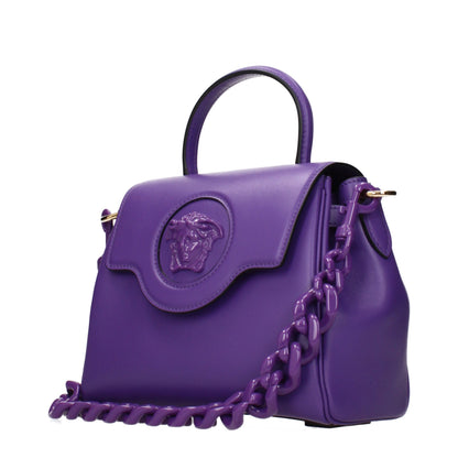 Versace Lila Lederhandtasche – Produktansicht 2 | Arca Lucia