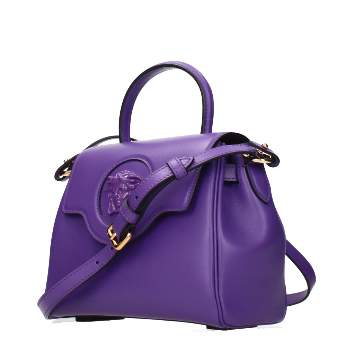 Versace Lila Lederhandtasche – Produktansicht 3 | Arca Lucia
