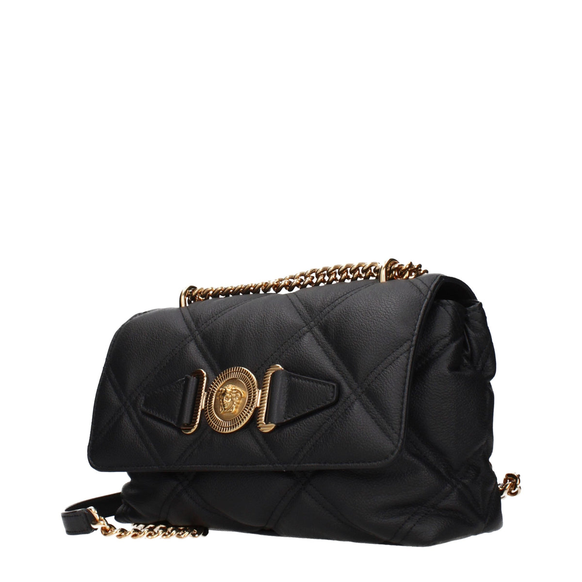 Versace Schwarze Leder Umhängetasche – Produktansicht 2 | Arca Lucia