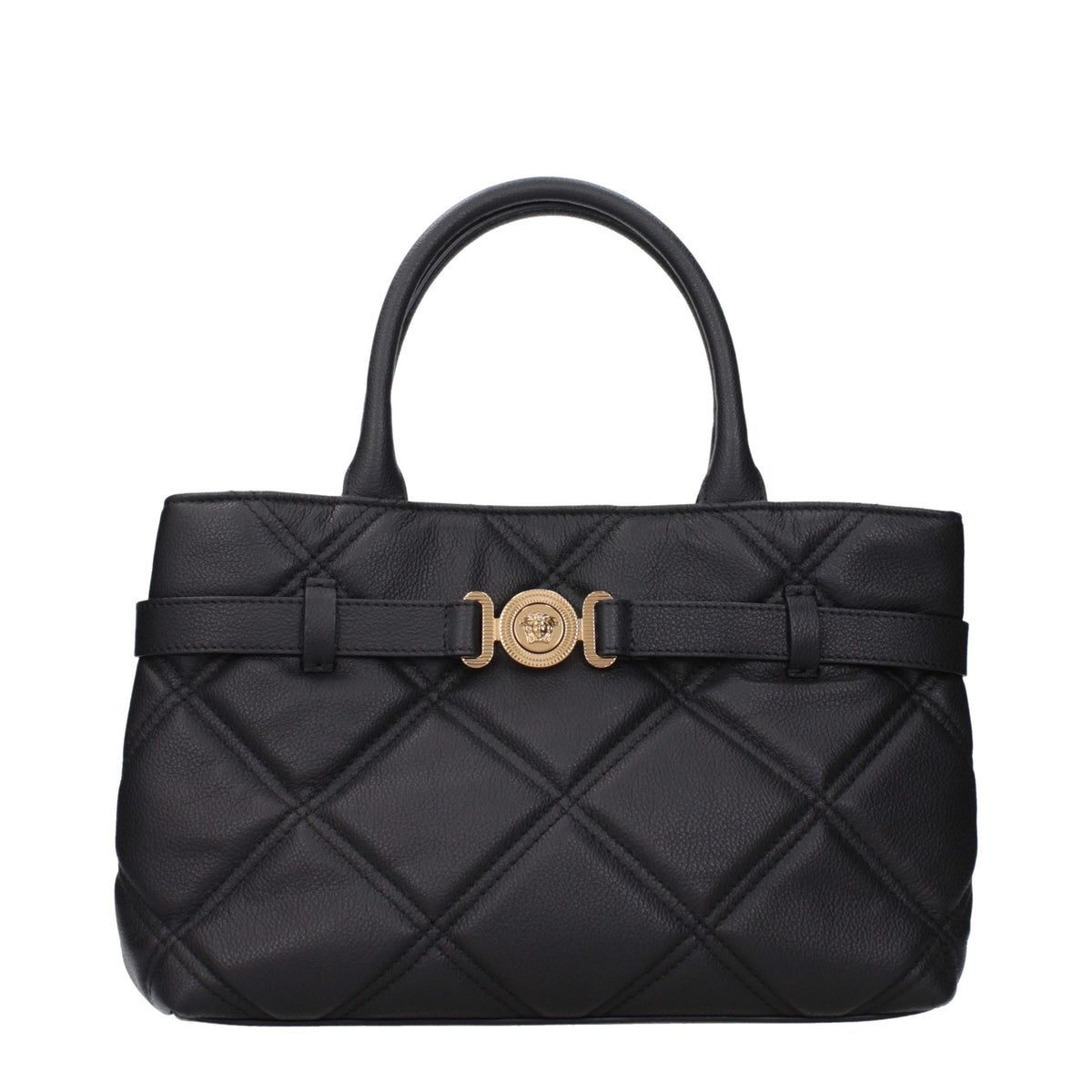 Versace Schwarze Lederhandtasche – Produktansicht 1 | Arca Lucia
