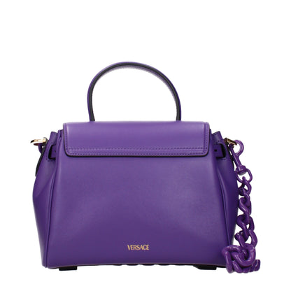 Versace Lila Lederhandtasche – Produktansicht 4 | Arca Lucia