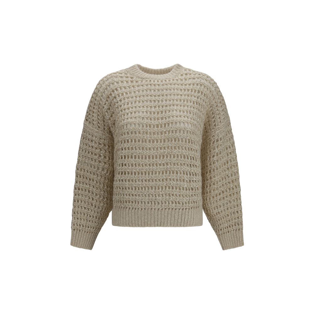 Brunello Cucinelli Beige Wool Oves Aries Sweatshirt – Produktansicht 1 | Arca Lucia
