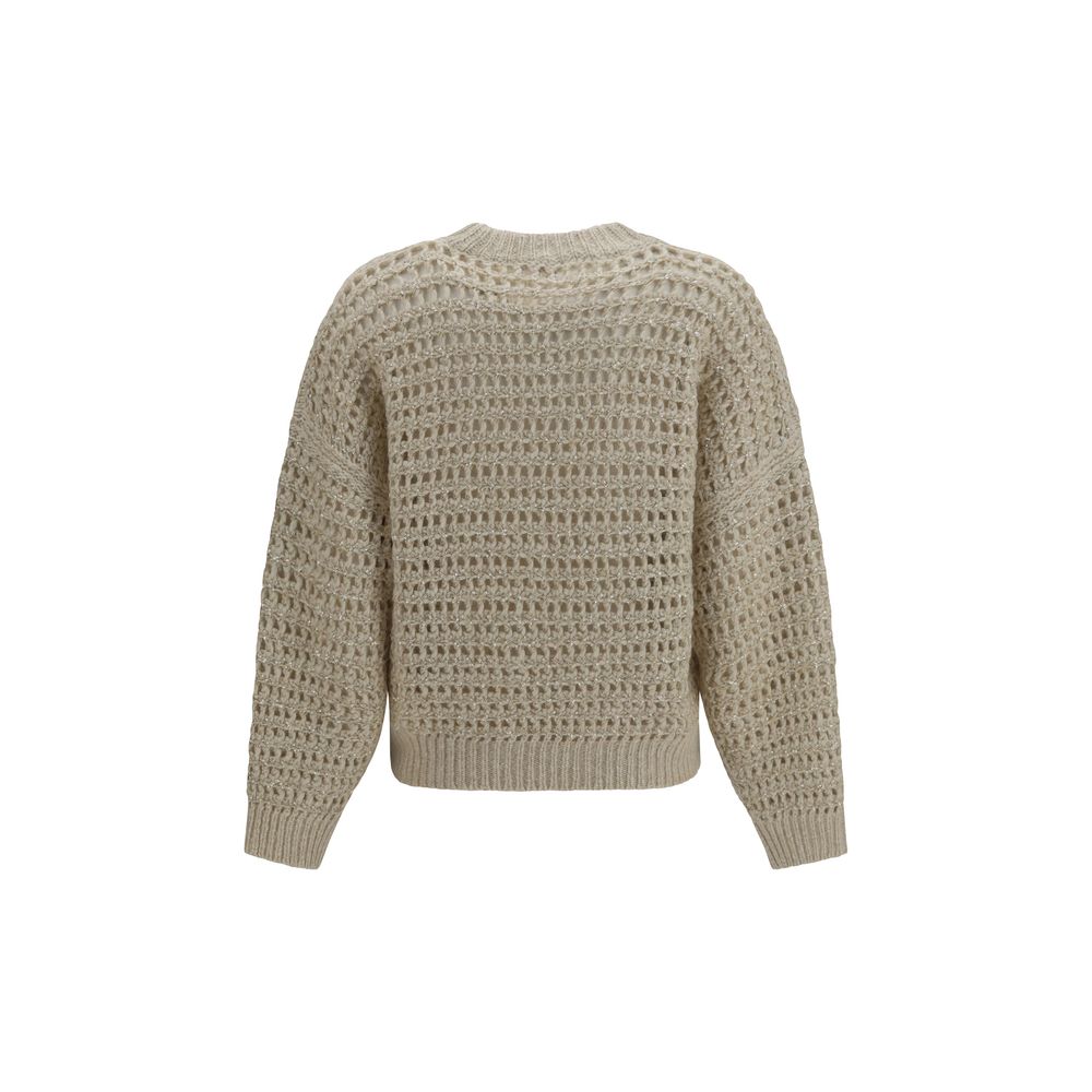 Brunello Cucinelli Beige Wool Oves Aries Sweatshirt – Produktansicht 2 | Arca Lucia
