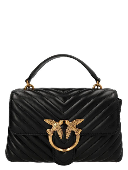 PINKO Schwarze Lammleder-Handtasche – Produktansicht 1 | Arca Lucia