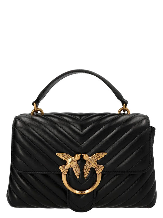 PINKO Schwarze Lammleder-Handtasche – Produktansicht 1 | Arca Lucia