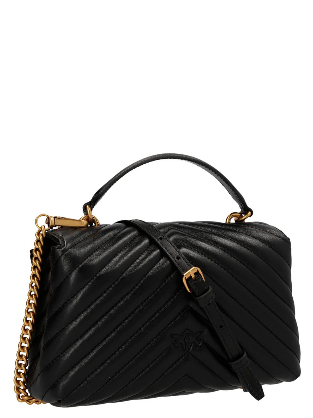 PINKO Schwarze Lammleder-Handtasche – Produktansicht 2 | Arca Lucia