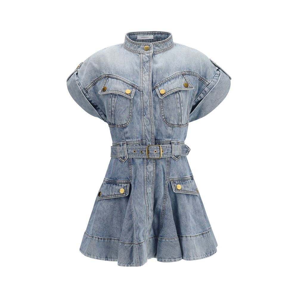 Zimmermann Blaues Baumwoll-Freizeitkleid – Produktansicht 1 | Arca Lucia