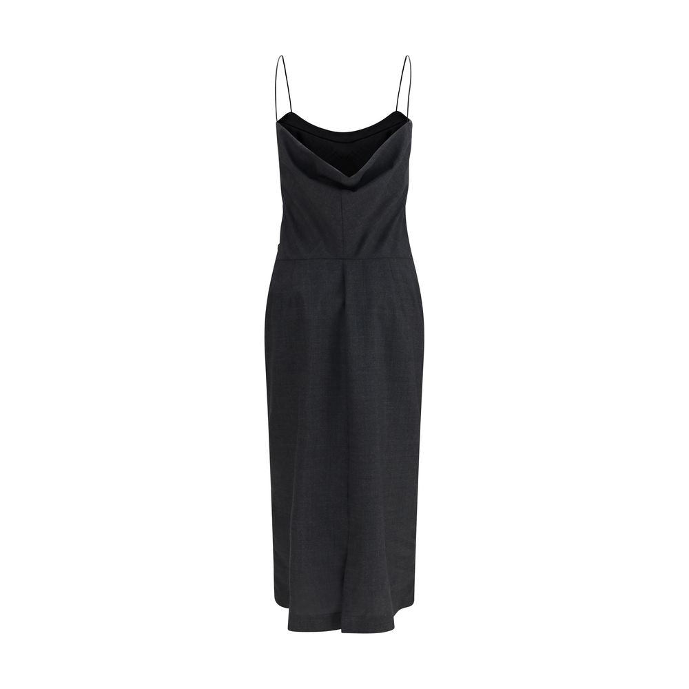 Calvin Klein Graues Wollkleid Oves Aries Cocktailkleid – Produktansicht 2 | Arca Lucia